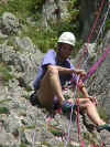 Pete Belaying, Gower.jpg (132317 bytes)